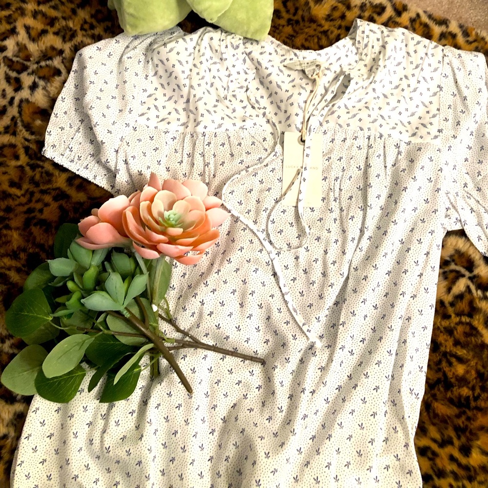 NWT Lucky Brand Spring Blouse XS